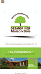 Mobile Screenshot of desmortier-maison-bois.fr
