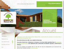 Tablet Screenshot of desmortier-maison-bois.fr